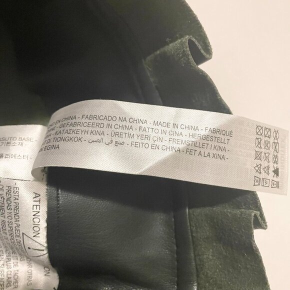 Zara Pleated Faux Leather Mini Skirt Size Small - Picture 5 of 16